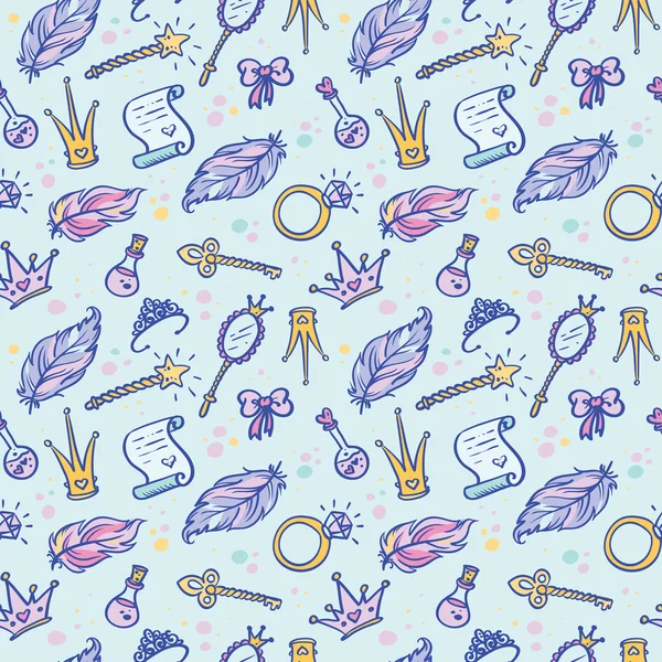 çizgi film Prenses seamless modeli