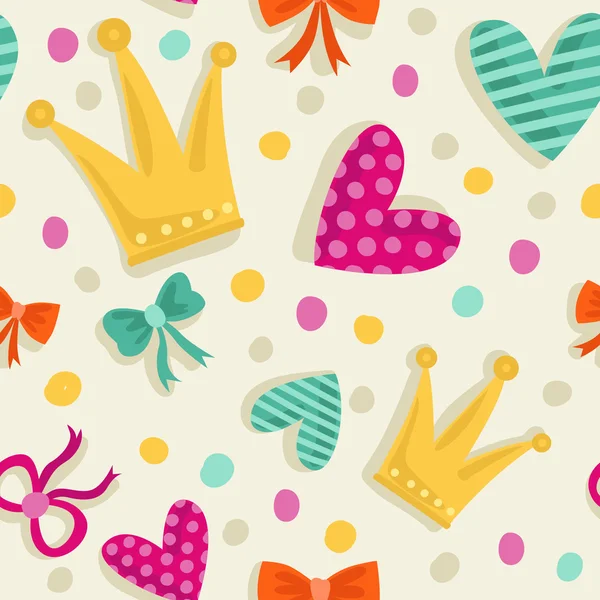 çizgi film Prenses seamless modeli