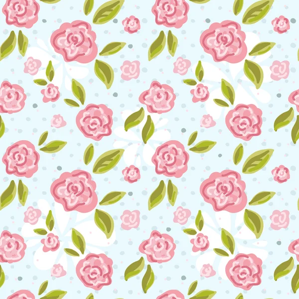 pembe Gül çiçek desenli