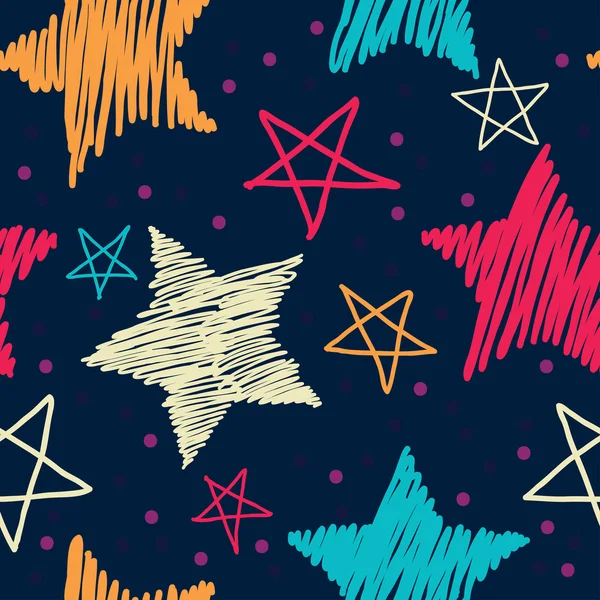 Dekoratif yıldız seamless modeli