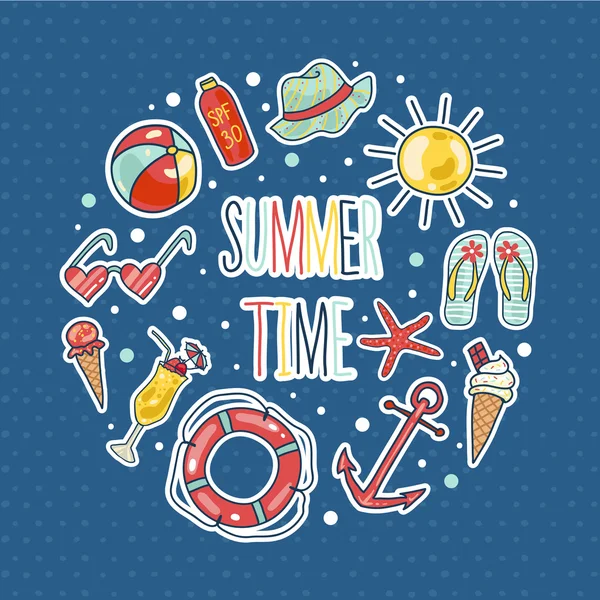 yaz tatili simgeleri