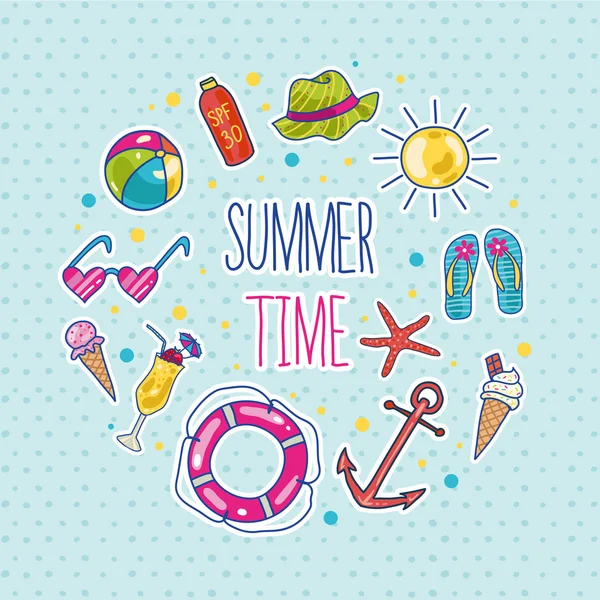 yaz tatili simgeleri