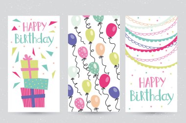 Doğum günü tebrik kartı dizaynı