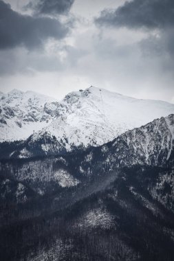 Kışın Kasprowy Wierch, Tatra Ulusal Parkı, Polonya