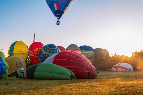 Chorzow Silesia Polônia Julho 2021 Competição Balões Quente Centenário Das — Fotografia de Stock