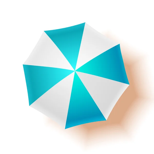 Plażowy parasol. Ilustracja wektorowa — Wektor stockowy