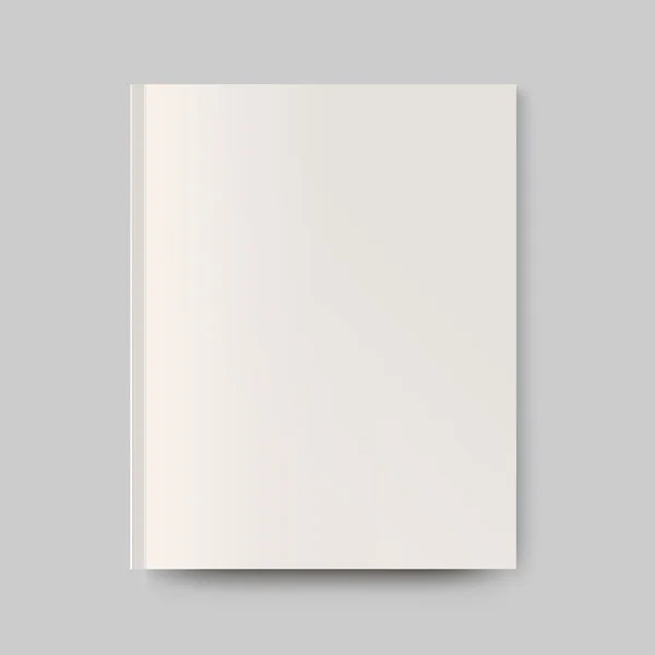 Blank magazine cover. Isolated object for design and branding — Διανυσματικό Αρχείο