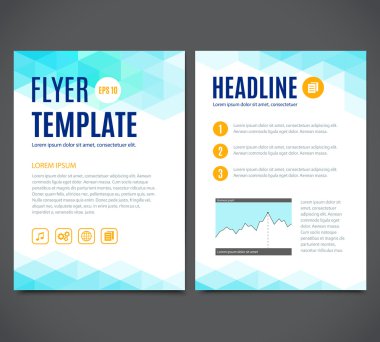 Vector template design, flyer, brochure, cover book, page. Abstract colorful geometric background.