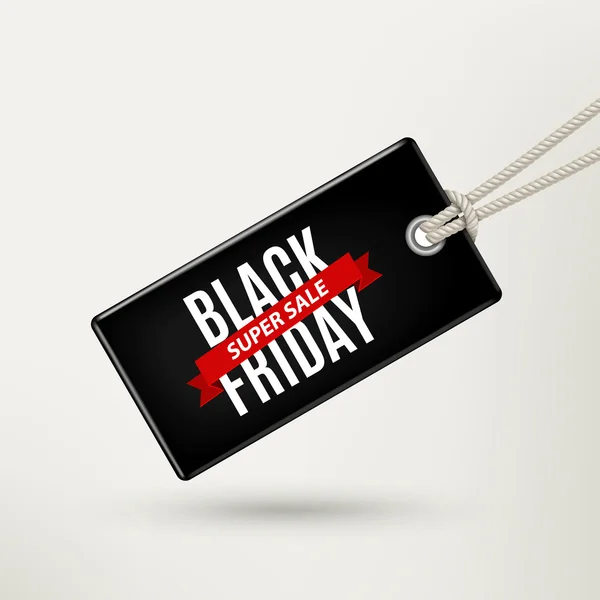 Étiquette de vente Black Friday. Illustration vectorielle — Image vectorielle