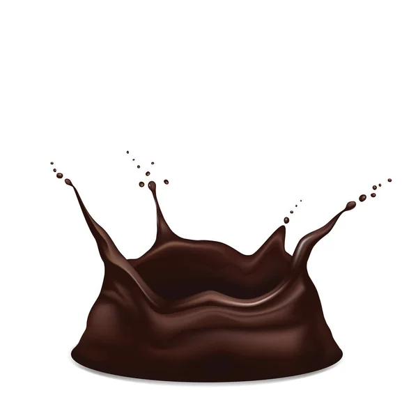 Schokoladenmuster Spritzer Schokolade Vektorillustration — Stockvektor