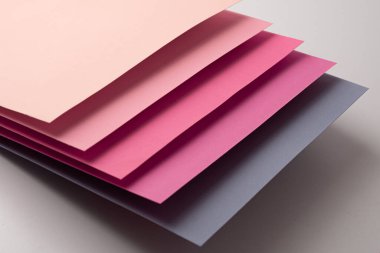 Mixed Colour Origami Paper gradient perspective stock pink to purple