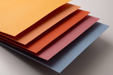 Mixed Colour Origami Paper gradient perspective stock yellow orange pink light blue