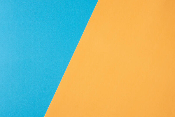 Оригами, цвет, бумага, лист, голубой и оранжевый