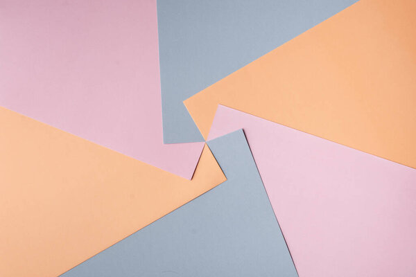 Цветное колесо Красное Оригами Акции Фото пастельный градиент