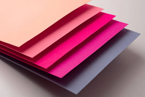Vegyes Szín Origami Papír Gradiens Perspektíva Állomány Rózsaszín Lila Lila — Stock Fotó
