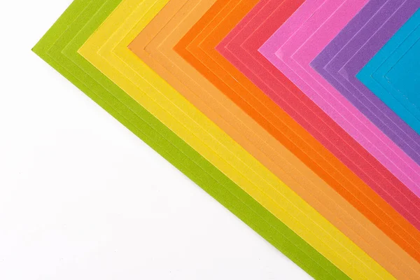 Rainbow Colored Origami Paper — Stock Photo, Image