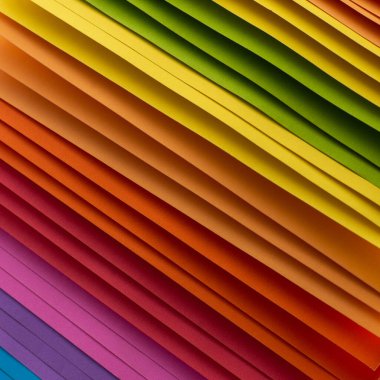 Gökkuşağı renkli origami kağıdı