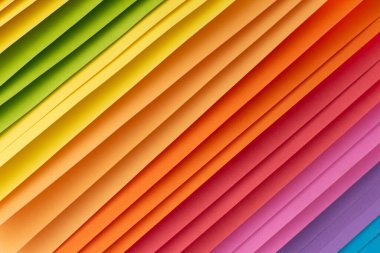 Gökkuşağı renkli origami kağıdı