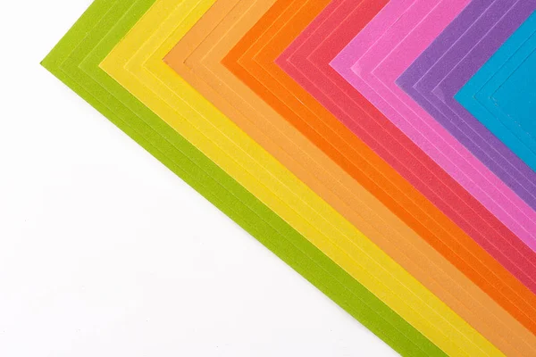 Gökkuşağı Renkli Origami Kağıdı — Stok fotoğraf