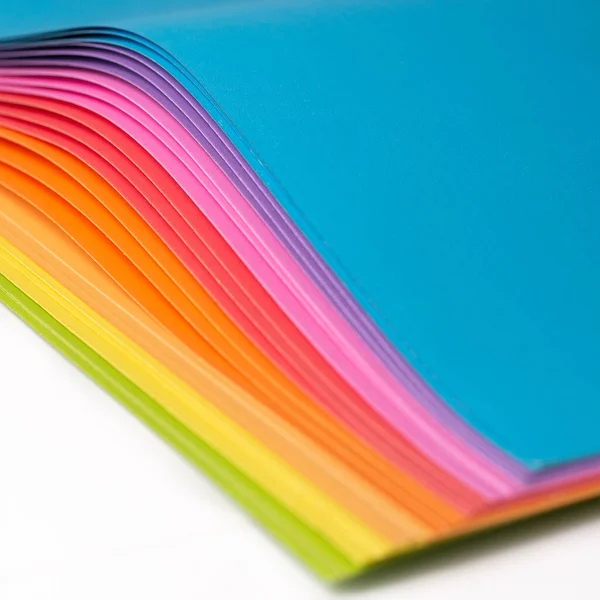 Rainbow Colored Origami Paper — Stock Photo, Image