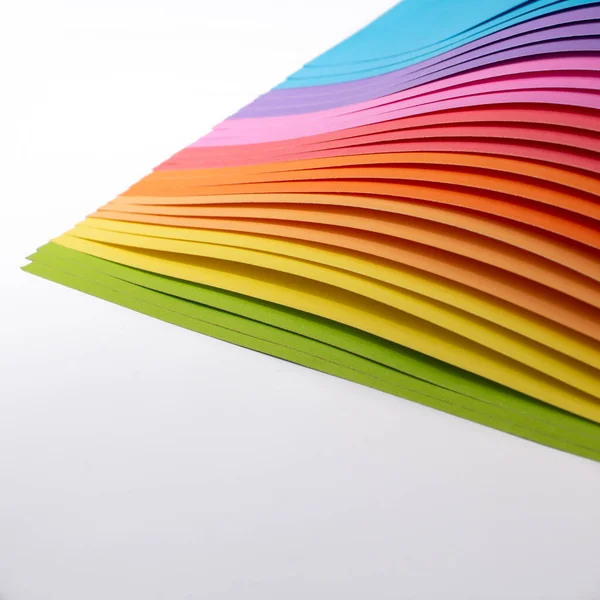 Papier Origami Kolorze Tęczy — Zdjęcie stockowe
