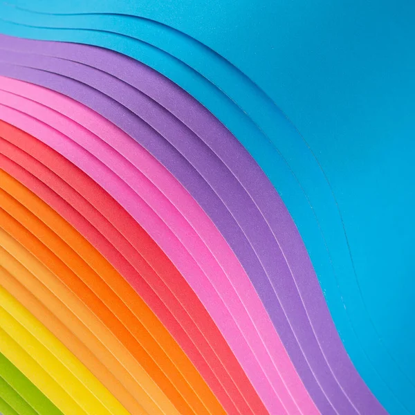 Papel Origami Colorido Arco Íris — Fotografia de Stock