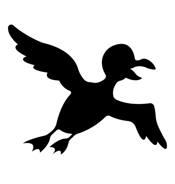 Silhouette d'oiseau — Image vectorielle