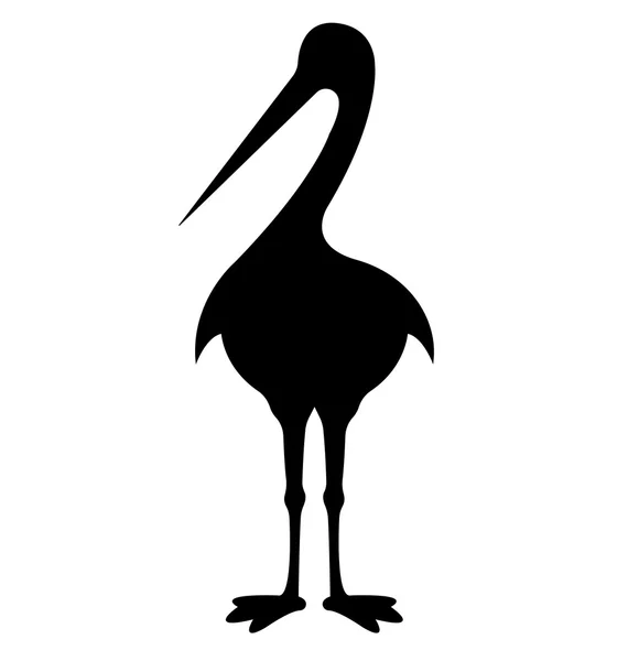 Ooievaar vogels silhouetten — Stockvector