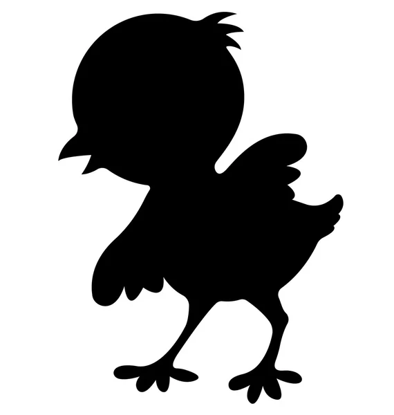 Chicken Birds Silhouettes — Stock Vector