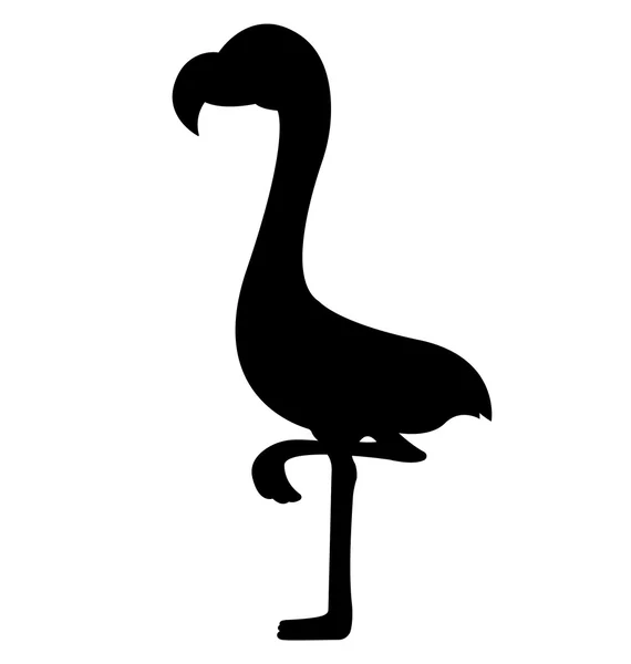 Silhouetten von Flamingos — Stockvektor