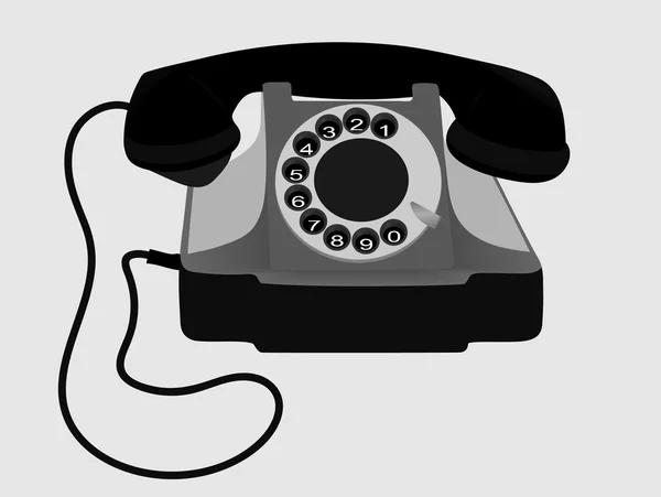 Oude telefoon. Vector. Eps10. — Stockvector