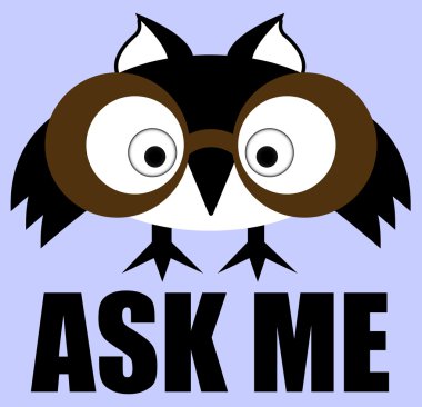 Ask Me. Vector Info Sign.