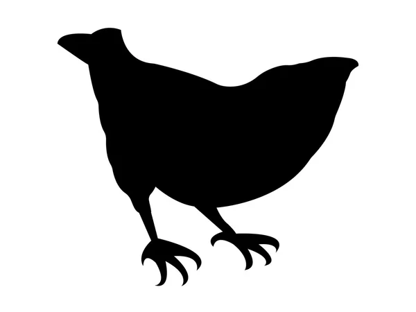 Großschnabelvogelsilhouette — Stockvektor