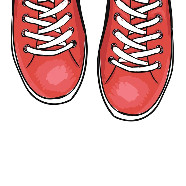 Chaussures de sport tendance été . — Image vectorielle