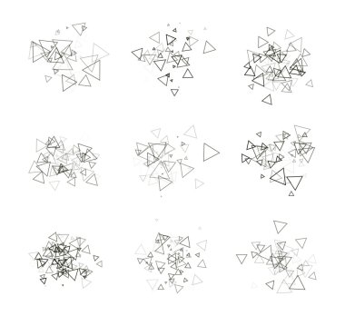 Tek renkli gri poster, kart, broşür ve doğrusal bir şekilde sitelerin başlıkları tasarımı için izole elemanları ayarlayın. Vektör