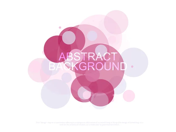 Abstract background of colorful circles on a white background. Vector — Stock Vector