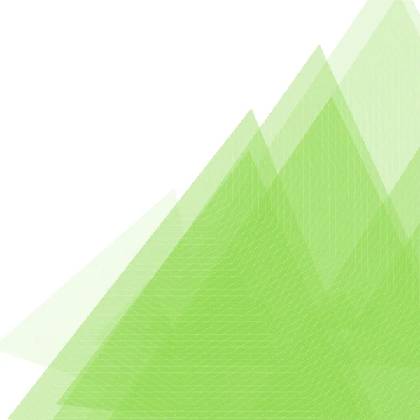 Fondo geométrico brillante y colorido hecho de triángulos. Tarjetas de diseño verde abstractas para imprimir. Vector — Vector de stock