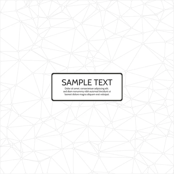 Abstract white geometric triangles background with space for text — Stock Vector