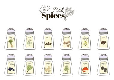 The best seasoning for Pork. A collection of stand-alone web design elements