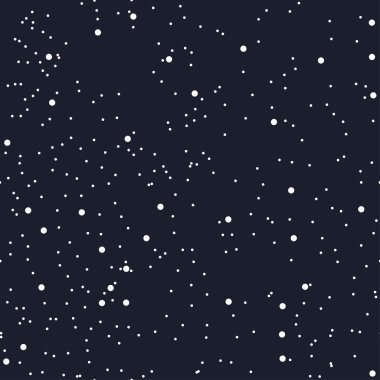 Night seamless pattern for textile or paper as the starry night sky. The space of the cosmos. The darkness of the galaxy. Vector clipart
