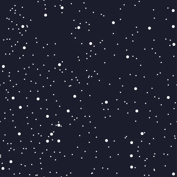 Patrón sin costura nocturna para textiles o papel como el cielo estrellado nocturno. El espacio del cosmos. La oscuridad de la galaxia. Vector — Archivo Imágenes Vectoriales