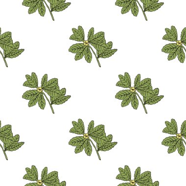 Hand drawn vector floral seamless pattern with positiom
