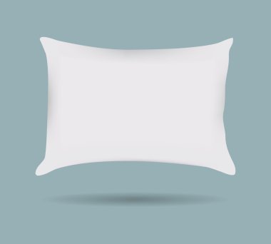 Pillow pattern Decorative pillowcase. Isolated on white. Interior design element. Vector