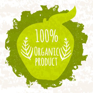 Selling colorful poster for stores and websites engaged in the sale and cultivation of organic additives productsetc on an isolated white background with old paper texture on the background. Vector