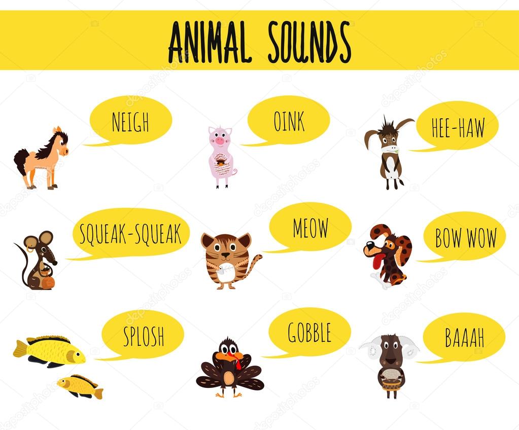 Children colorful educational cartoon page for children's books and magazines on the theme of the study of the sounds of cute farm animals and Pets. Vector Stock Vector Image by ©Alyonka_lis #95356952 Children colorful educational cartoon page for children's books and magazines on the theme of the study of the sounds of cute farm animals and Pets. Vector Stock Vector Image by ©Alyonka_lis #95356952