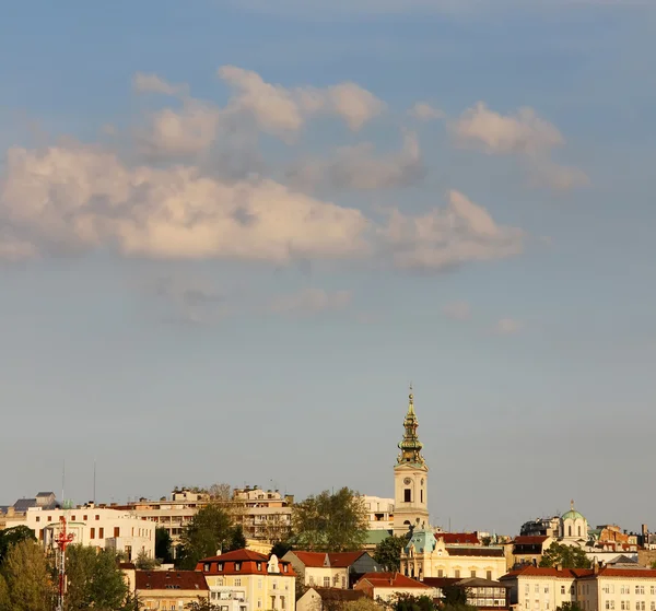 Belgradin panoraama, Serbian pääkaupunki — kuvapankkivalokuva