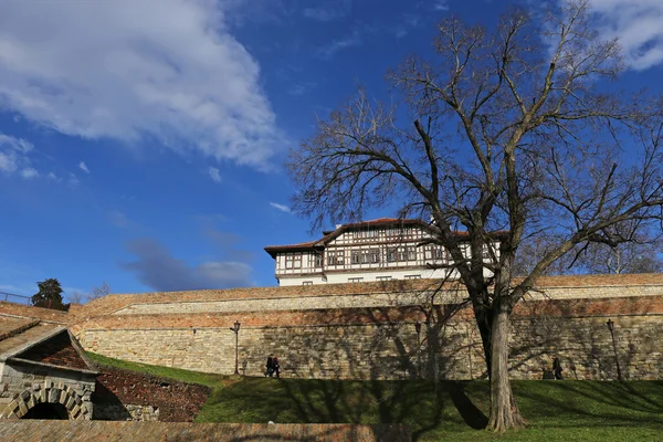 Sırbistan 'ın Belgrad kentindeki Kalemegdan kalesi — Stok fotoğraf