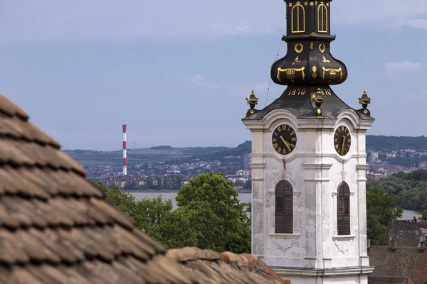 Kościół Świętego Mikołaja w starej części dzielnicy Zemun, Serbia — Zdjęcie stockowe