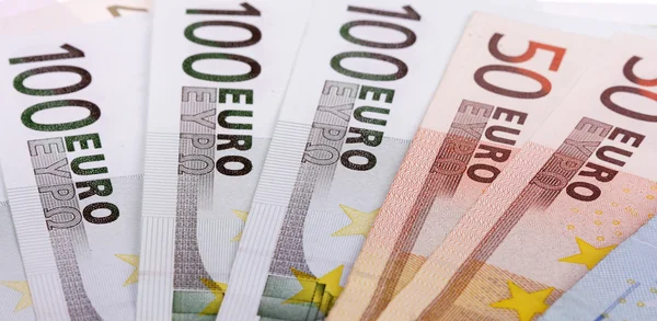 Geld, Euro-Scheine — Stockfoto