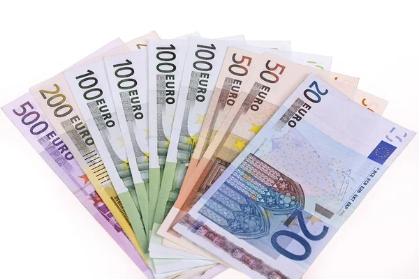 钱，欧元纸币 — 图库照片